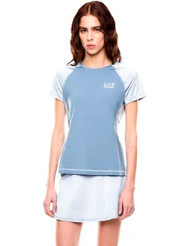 Ea7 Maglietta A Maniche Corte 7w000890_af152 Blue Horizon / Zen Blue XL - Emporio armani - FashionsVida