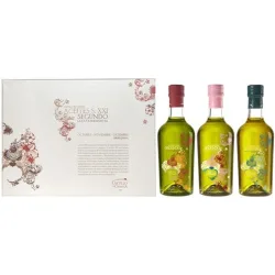 Estuche aceites de oliva virgen extra cata horizontal Arbequina