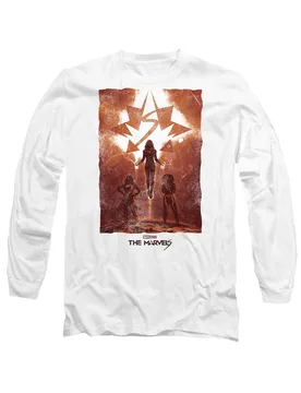 Unisex The s Trio Horizon Long Sleeve T-Shirt, White Size: Medium - White - Size: M - Marvel - FashionsVida