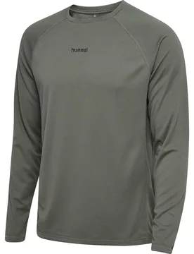 T-shirt à Manches Longues Momentum Castor Gray XL - Hummel - FashionsVida