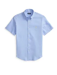 Camisa de lino azul claro XL