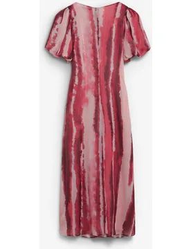 Vestido midi tie dye de manga corta - Scalpers - FashionsVida