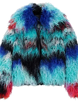 Abrigo de mujer pelo largo lacroix - Desigual - FashionsVida