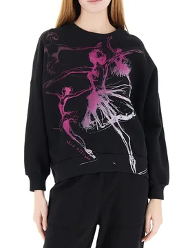 DEHA Felpa con stampa NERO S - DEHA - FashionsVida