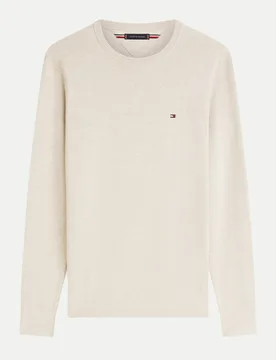 Pullover mit Flag-Stickerei Beige XL - Tommy hilfiger - FashionsVida