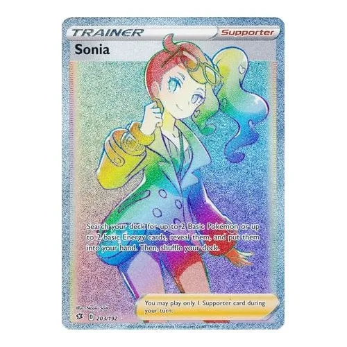 Pokemon Rebel Clash 203/192 Sonia (Rainbow Rare) - Pokémon - FashionsVida