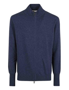 Cardigan con cerniera intera