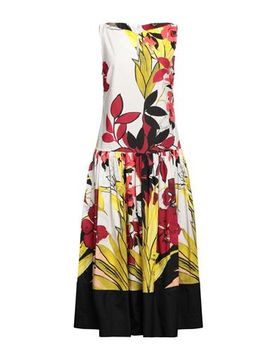 Vestido midi Mujer Blanco 34 Mujer