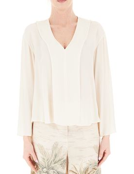Blusa scollo V LIU JEANS AVORIO 40