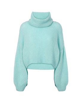 Rollkragenpullover ANDREA turquesa M/L