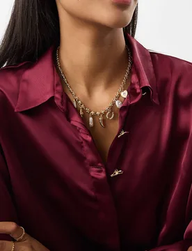 Women's Western Charm Necklace in Gold - Gold - Size: One Size - Accessorize - FashionsVida