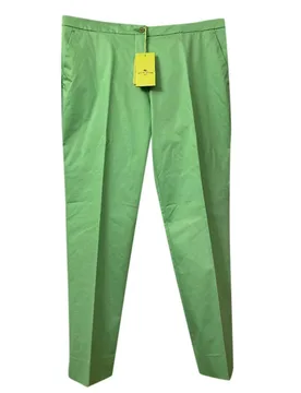 Etro Green Tailored Pants - Etro - FashionsVida