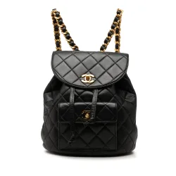 Medium Quilted Lambskin Duma Backpack