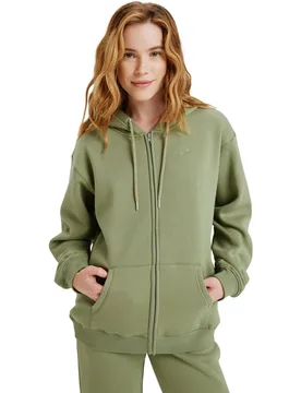 Sudadera de mujer Surf Stoked Zipped Brushed - Roxy - FashionsVida