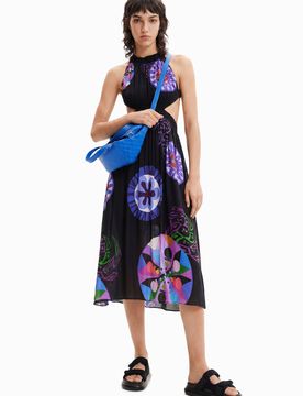 Robe midi découpes M. Christian Lacroix, Viscose, XL