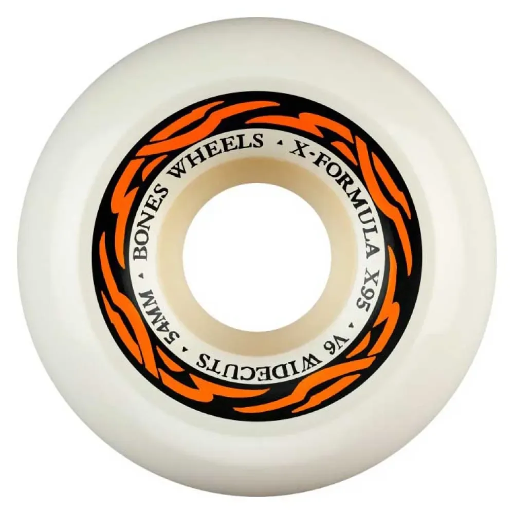 Roues De Skateboard X-formula V6 Widecuts 4 Unités Black 54 mm/95A unisex - Bones - FashionsVida