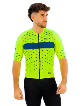 Maglia A Maniche Corte Prr Stars Fluor Yellow - Ale - FashionsVida