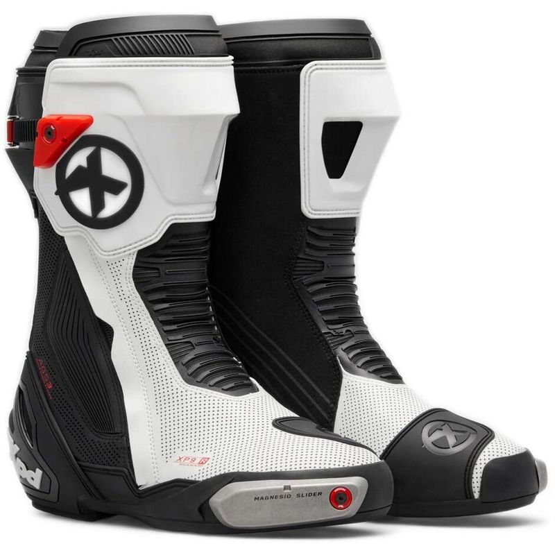 Stivali Moto Racing da Pista XP9-R AIR Nero Bianco taglia 47