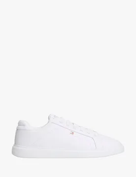 Baskets basses à lacets en cuir - Tommy hilfiger - FashionsVida
