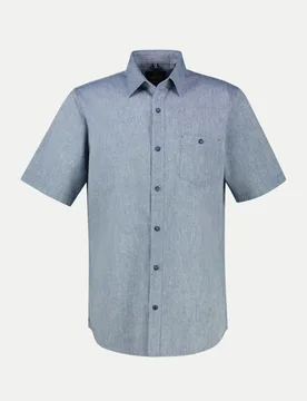 Regular-Fit Hemd 1/2 Arm Blau L - Lerros - FashionsVida