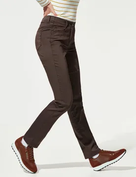 Yoga-Jeans Ultrastretch, Regular Fit#normale Größen#Kurzgrößen#Langgrößen, Farbe Braun, 20, Damen - Walbusch - FashionsVida