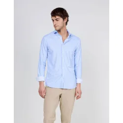 Camisa de hombre sepiia cuadro vichy