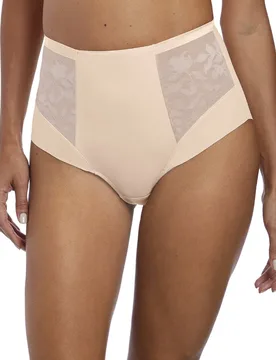 Womens Illusion Brief High Waist - Beige Polyamide - Size X-Small - Fantasie - FashionsVida