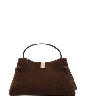 Borsa Gyoza in pelle scamosciata