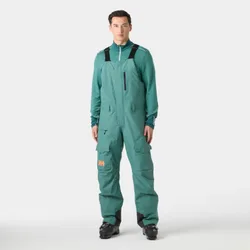 Men's Sogn BIB Cargo SKI Trousers Green L - Opal Green - Male