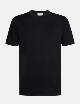 T-Shirt mit Rundhalsausschnitt Schwarz M