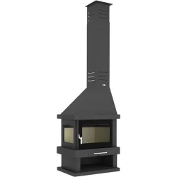 Chimenea de Leña 2 Caras Esquinera Izquierda C-302 IK
