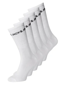 Pack Cotton Rich Socks White male - Jack & jones - FashionsVida
