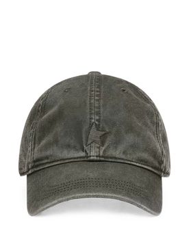 Unisex Star-Embroidered Cotton Mini Moorfl Hat with Metal Adjuster