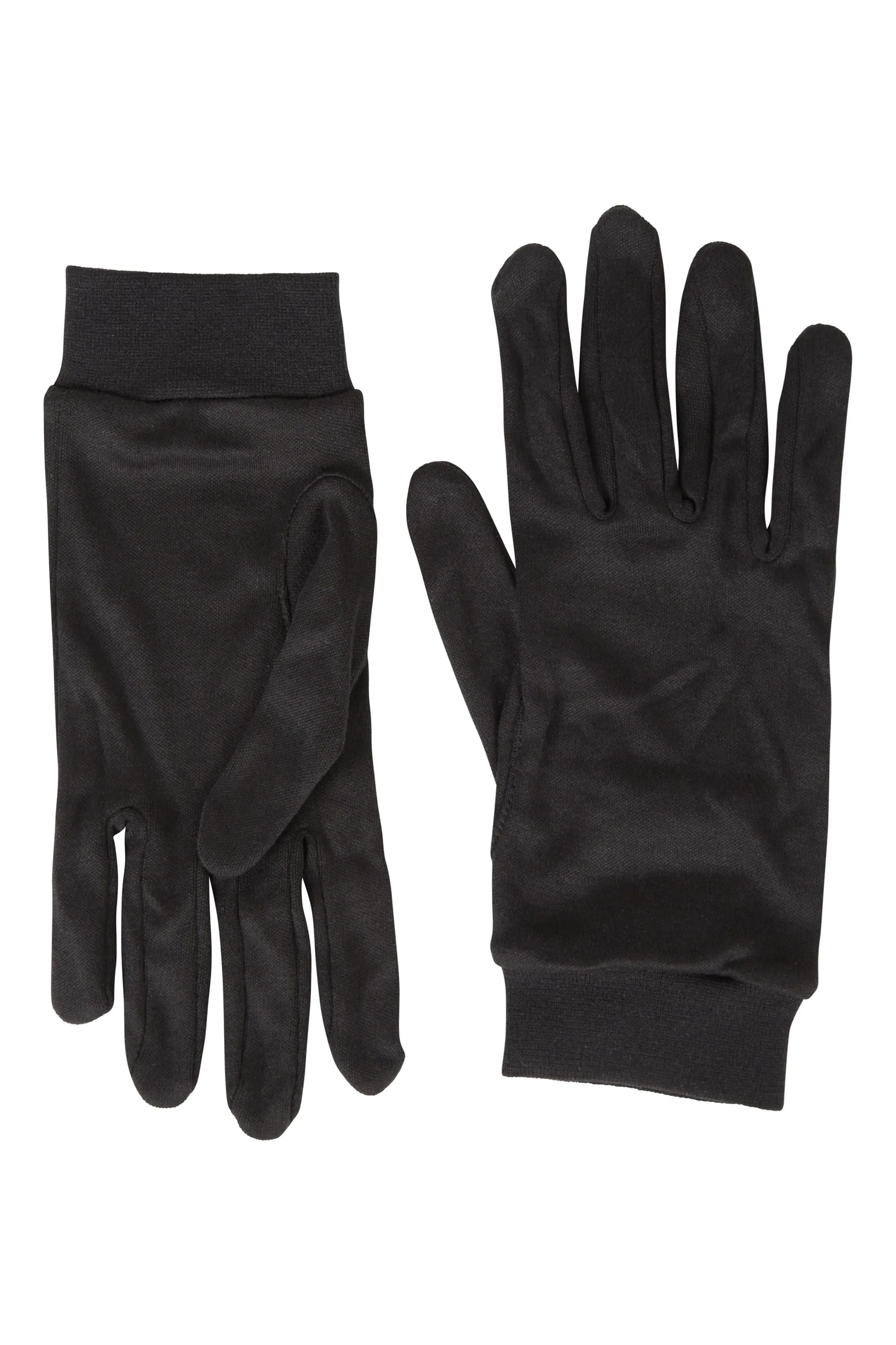 Silk Gloves - Black - Black - Size: M - Mountain Warehouse - FashionsVida