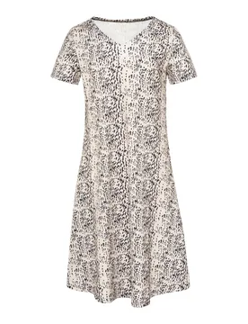 Kofferkleid „Karin“ S beige schwarz - wedolina - FashionsVida