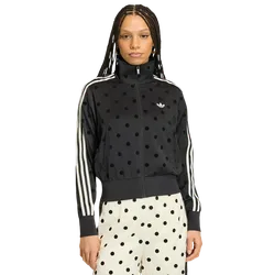 Polka Dots Women Track Tops - Black - Size L (16-18) - Poly Mesh - Black - Size: Large