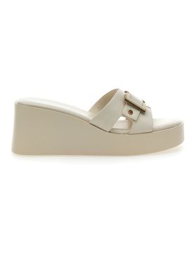 Ciabatte con Zeppa Beige Rock'n Doll 390275 38