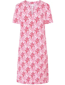 Vestido de playa manga corta estampado - Lohe - FashionsVida