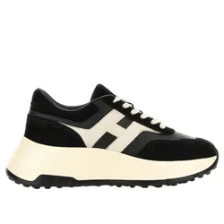 Sneaker donna - h669 allacciato h - nero