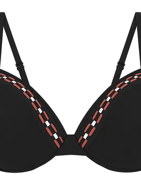 Top de bikini de la colección pasarela con tirantes regulables y estamado liso en color - Dolores Cortés - FashionsVida