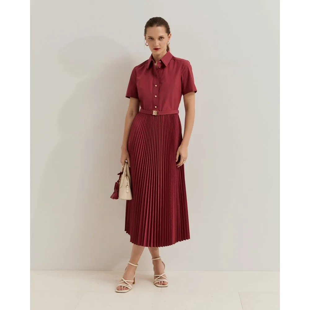 Vestido midi de mujer de manga corta - Lion of Porches - FashionsVida