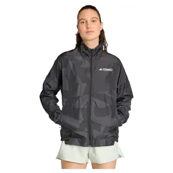 Terrex Multi Printed Windbreaker Black / Carbon M Women