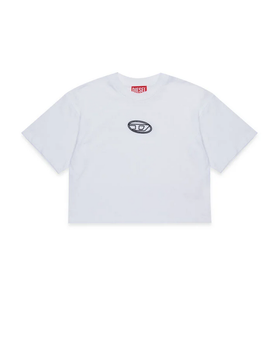 DIESEL t-shirt bambina bianco