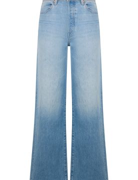 Loose Fit Bell-Bottom Denim Pants