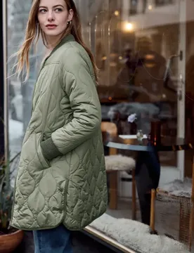 Street One Lange Jacke female Grün