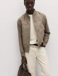 M&S Faux Suede Bomber Mole male