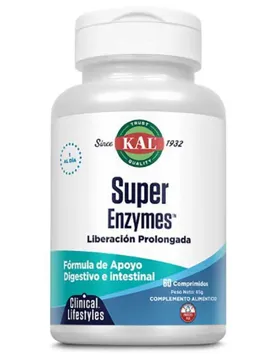 Comprimés Super Enzymes Enzymes And Digestive Aids 60 Unités