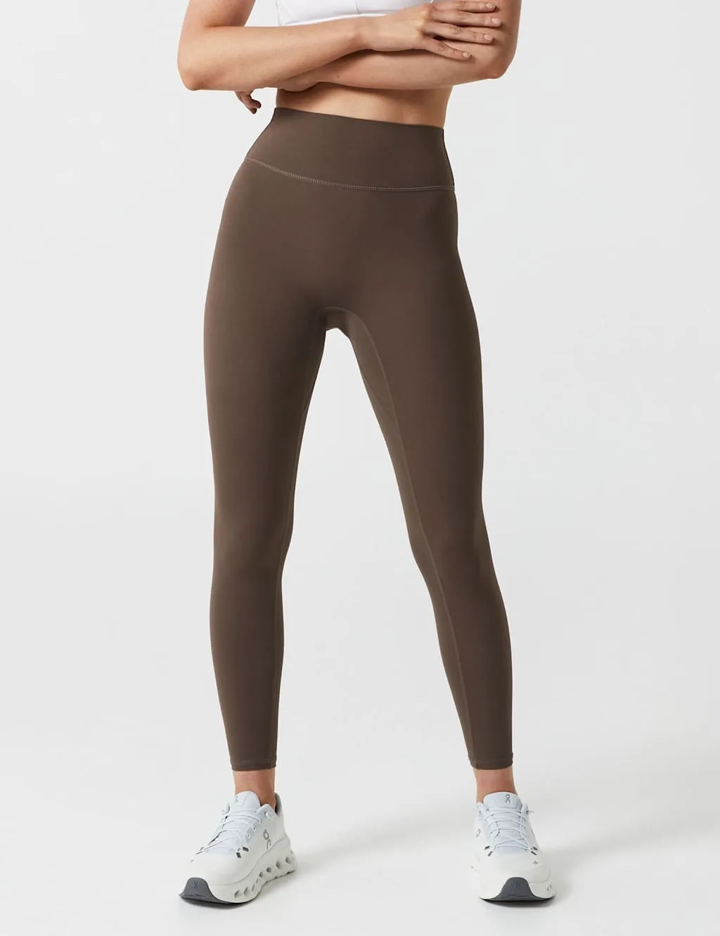 Chloe Cloud-Core High Waisted Leggings Brown female - Lilybod - FashionsVida