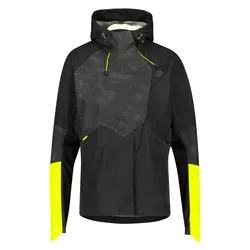 Giacca Tech Rain Commuter Hi-Vis Black / Neon Yellow