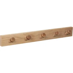 Percha Madera y Madera 5 Colgadores 9401HNHN5